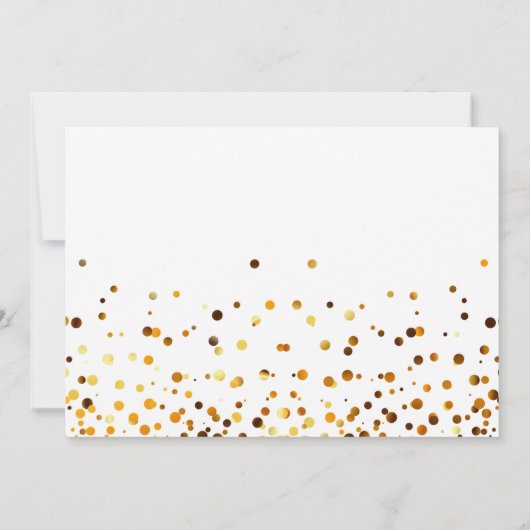 Gold Glitter zal mijn uitnodiging zijn (Achterkant)