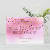 Gold Glitter zal mijn uitnodiging zijn (Staand voorkant)