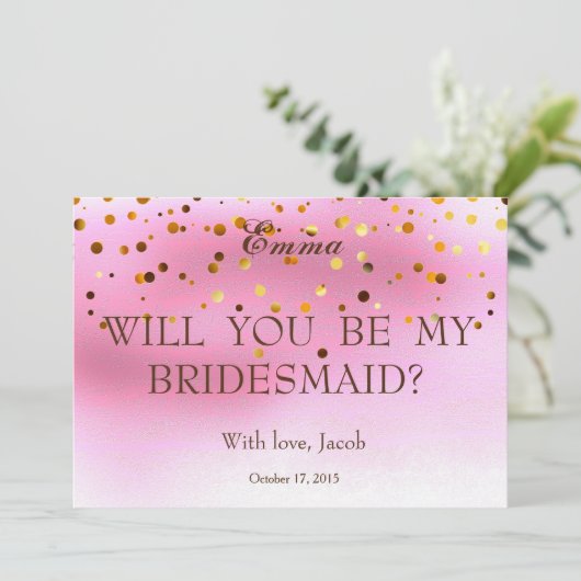 Gold Glitter zal mijn uitnodiging zijn (Staand voorkant)