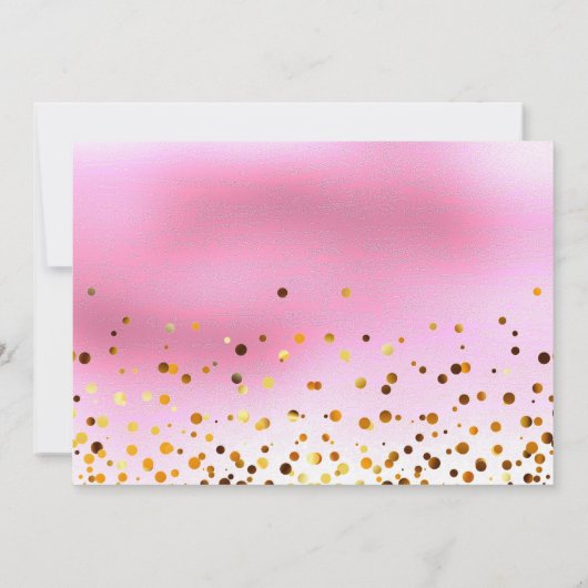 Gold Glitter zal mijn uitnodiging zijn (Achterkant)