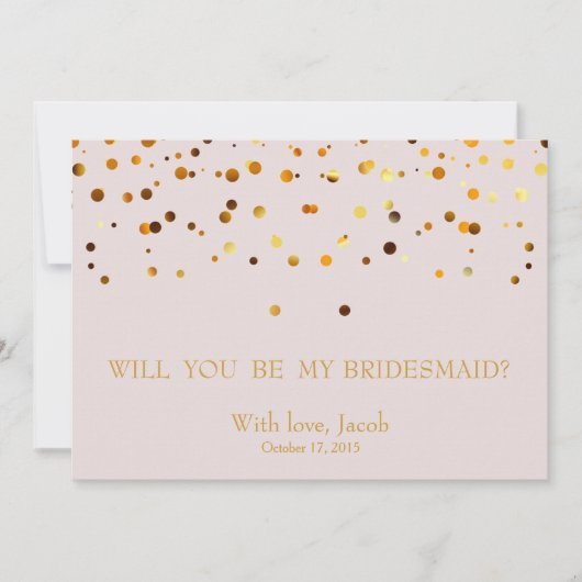 Gold Glitter zal mijn uitnodiging zijn (Voorkant)