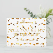 Gold Glitter zal mijn uitnodiging zijn (Staand voorkant)