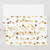 Gold Glitter zal mijn uitnodiging zijn (Voorkant / Achterkant)