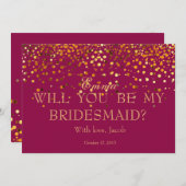 Gold Glitter zal mijn uitnodiging zijn (Voorkant / Achterkant)