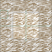 Gold Glitter Zebra Stof (Delen)