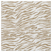 Gold Glitter Zebra Stof (Close Up)