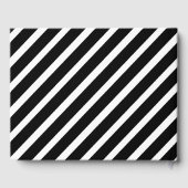 Gold Glitter Zwart-wit Happy Retirement Gastenboek (Achterkant)