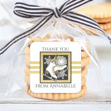 Gold Glitter Zwart Wit Schaatsen Party Favoriet