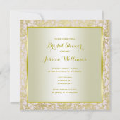 Gold Glitters, diamanten Pareltjes en Vrijgezellen Kaart (Achterkant)