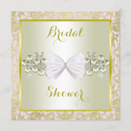 Gold Glitters, diamanten Pareltjes en Vrijgezellen Kaart