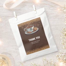 Gold Glitters Hot Chocolate Winter Baby shower Bedankzakje