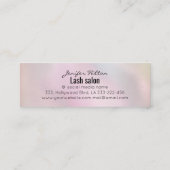 Gold Glittery luxe make-up ogen kalligrafie Mini Visitekaartje (Achterkant)