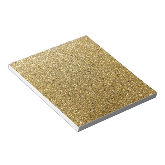 Gold Glittery Paper Notitieblok (Schuin)