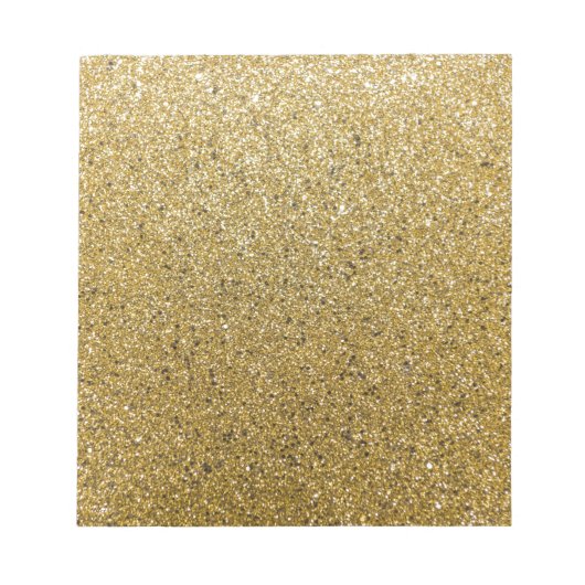 Gold Glittery Paper Notitieblok (Voorkant)