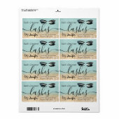 Gold glittery wink lash-uitbreidingsschoner etiket (Full Sheet)