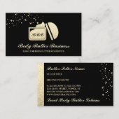 Gold Glitz Body Butter Cosmetic Cream Visitekaartje (Voorkant / Achterkant)