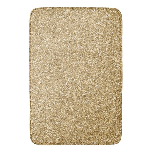 Gold Glitz Glitter Badmat (Voorkant Verticaal)