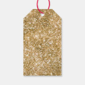 Gold Glitz Glitter Cadeaulabel (Achterkant)