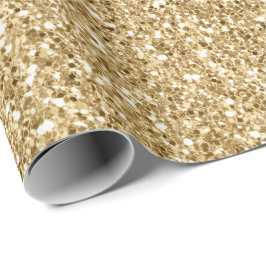 Gold Glitz Glitter Cadeaupapier