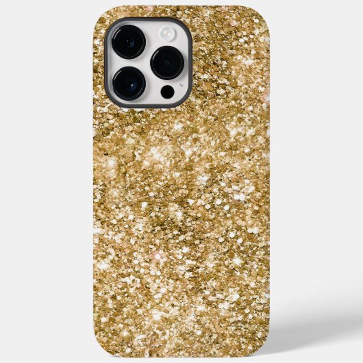 Gold Glitz Glitter Case-Mate iPhone Case (Achterkant)