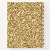 Gold Glitz Glitter        Notitieboek (Achterkant)