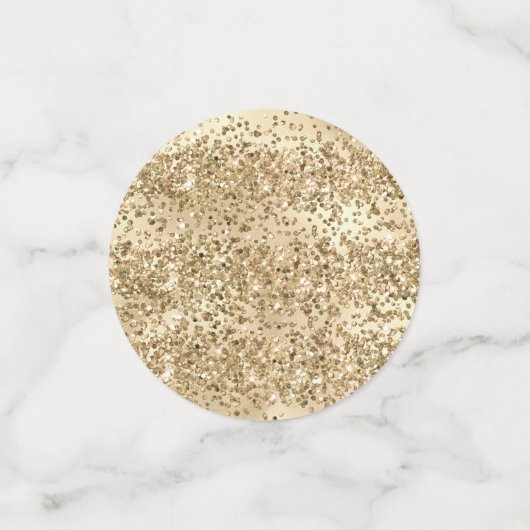 Gold Glitz Glitter Sparkle Confetti (Kleine voorkant)