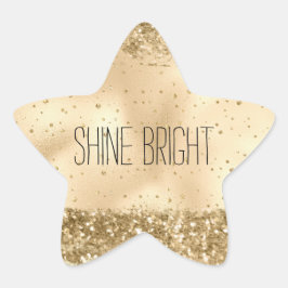 Gold Glitz Glitter Sparkle Confetti Ster Sticker