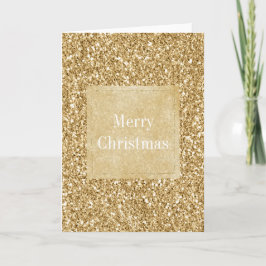 Gold Glitz Glitter Sparkle Kerstmis Kaart