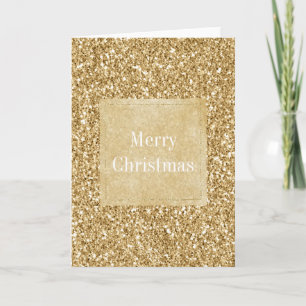 Gold Glitz Glitter Sparkle Kerstmis Kaart