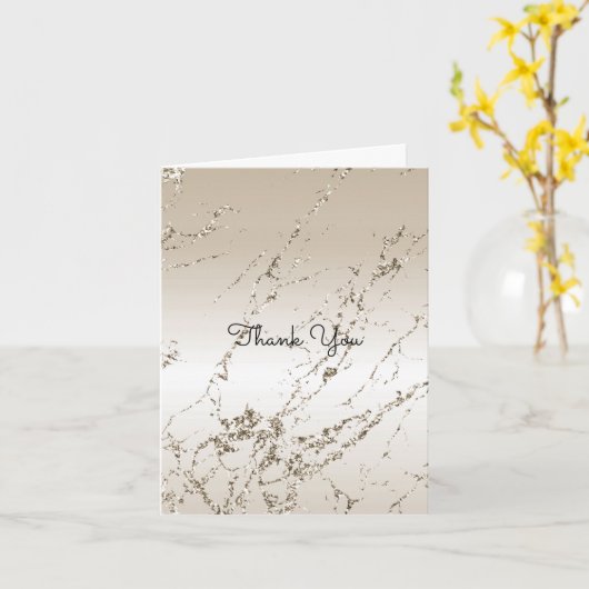 Gold Glitz Kaart (Gele Bloem)