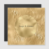 Gold Glitz Zebra gepersonaliseerde prijsopgave (Voorkant / Achterkant)