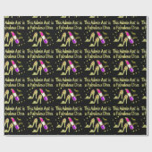 GOLD GLITZY ADMIN ASSISTANT DIVA DESIGN CADEAUPAPIER (Vlak)