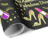 GOLD GLITZY ADMIN ASSISTANT DIVA DESIGN CADEAUPAPIER (Rol Hoek)