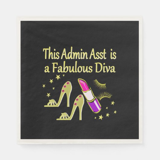 GOLD GLITZY ADMIN ASSISTANT DIVA DESIGN SERVET (Voorkant)