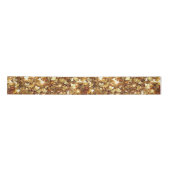 Gold Glitzy Glam Sparkle Hearts Satijnen Lint (Voorkant)
