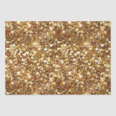 Gold Glitzy Glam Sparkle Hearts Tissuepapier (Voorkant)