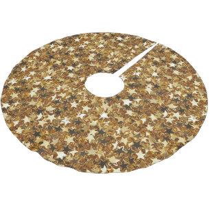 Gold Glitzy Glam Sparkle Stars Kerstboom Rok