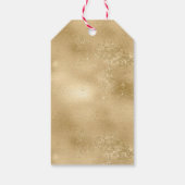 Gold Glitzy Glitter Cadeaulabel (Achterkant)