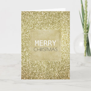  Gold Glitzy Glitter Kerstmis Kaart