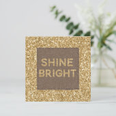Gold Glitzy Glitter Shine Bright (Staand voorkant)