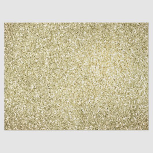 Gold Glitzy Glitter Tissuepapier (Voorkant)