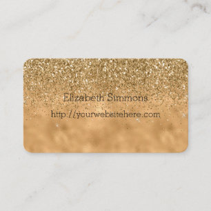 Gold Glitzy Glitter Visitekaartje