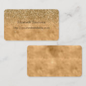 Gold Glitzy Glitter Visitekaartje (Voorkant / Achterkant)
