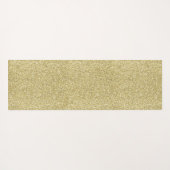 Gold Glitzy Glitter Yogamat (Achterkant (horizontaal))