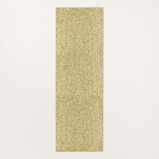 Gold Glitzy Glitter Yogamat (Achterkant)