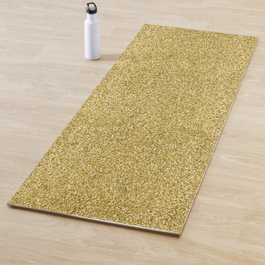 Gold Glitzy Glitter Yogamat (In situ)