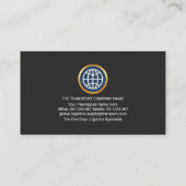 Gold Global Logistics Supply Line Visitekaartje (Achterkant)