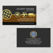 Gold Global Logistics Supply Line Visitekaartje (Voorkant / Achterkant)