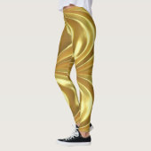 Gold Glossy Popular Leggings (Links)