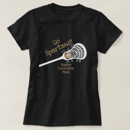 Gold Go Team Lacrosse mama T-shirt
